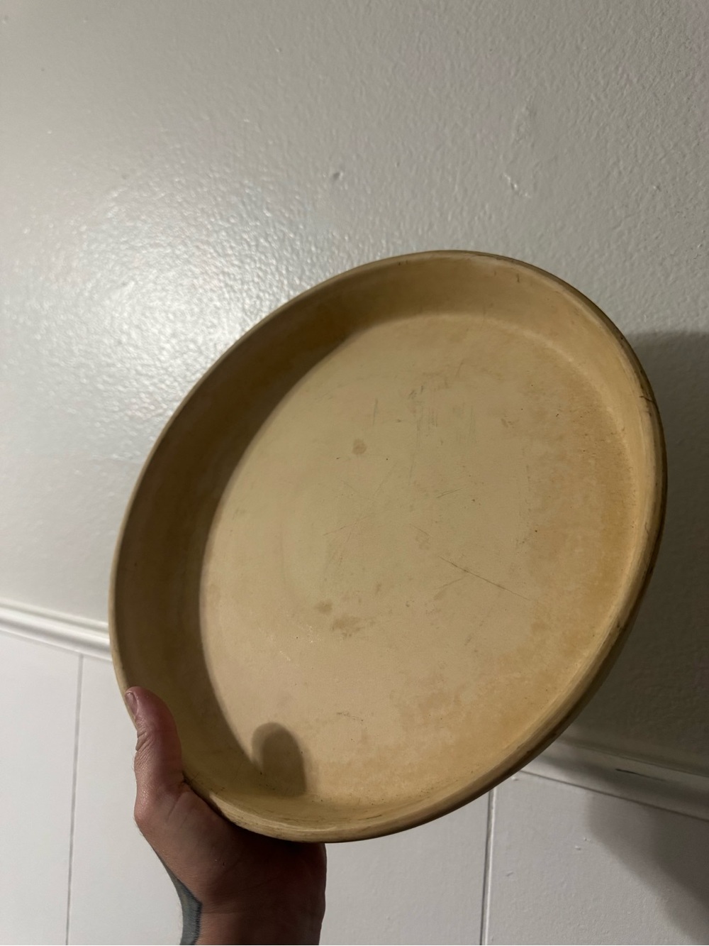 Vintage Pampered Chef Stoneware Baking Dish Pie Plate USA #175